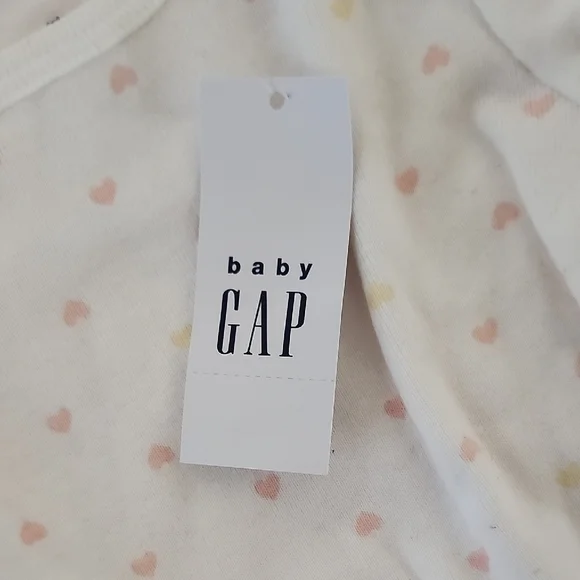 GAP Pink and White Matching Set Bodysuit Long Sleeves - Picture 2 of 16